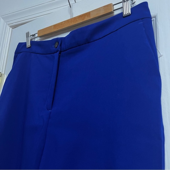 Cobalt Blue Rachel Zoe New Trousers |10 Straight leg, zip front - Picture 2 of 7
